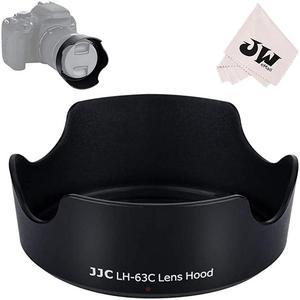 Lens Hood Shade Protector for Canon EFS 1855mm F3556 IS STM EFS 1855mm F456 IS STM Lens on Camera Rebel T8i T7i T6i T5i SL3 SL2 EOS 90D 80D 77D 70D 850D 800D Replace Canon EW63C