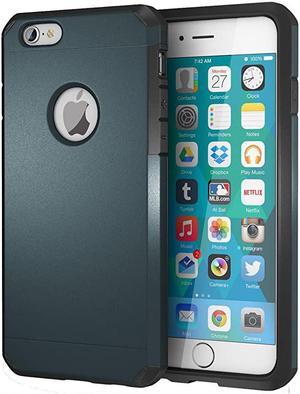 iPhone 6 / 6s Case,  Heavy Duty Dual Layer Protection Cover Heavy Duty Case Designed for iPhone 6 / 6s (Gun Black)
