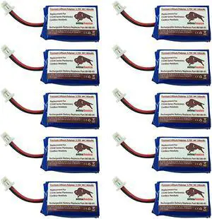 Battery Premium Quality Replacement Rechargeable 140mAh 37V Battery for Plantronics A XD and C054 Wireless Headsets 8618001 PL8618001 8447901 Blue 10 Pack