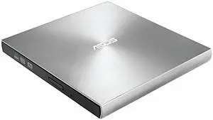ZenDrive Silver 13mm External 8X DVD Burner Drive +RW with MDisc Support Compatible with both Mac Windows and Nero BackItUp for Android devices USB 20 TypeC cables included