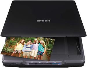 Perfection V39 Color Photo amp Document Scanner with ScanToCloud amp 4800 Optical ResolutionBlack