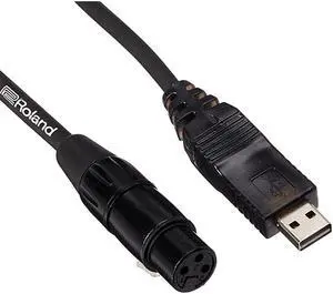 Interconnect Cable XLR Female to USB Black PVC 10Feet