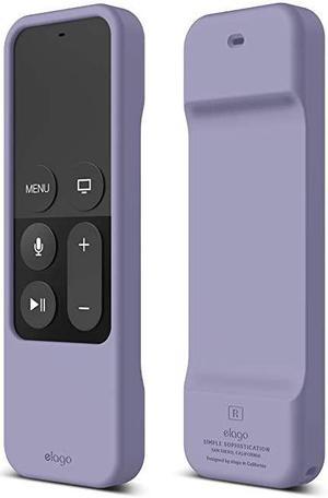 R1 Intelli Case Compatible with Apple TV Siri Remote 4K 4th 5th Generation Lavender Grey Magnet Technology Shock Absorption Lanyard Included