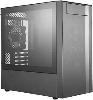 Master MasterBox NR600 ATX MidTower with Front Mesh Ventilation Minimal Design Tempered Glass Side Panel and Single Headset Jack