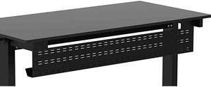 Desk Cable Management Tray 39 Length Black Horizontal Computer Cord Raceway and Modesty Panel for 48 W Desks