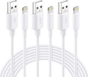 iPhone Lightning Cable MFi Certified  6FT 3Pack Premium iPhone USB Charging Cable Cord Compatible with iPhone 12 11 Pro SE Xs Max 8 7 6 Plus 6s 5s iPad Pro Air Mini Touch White