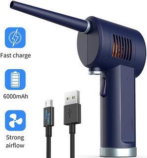 Operated Air Duster RechargeableReusable Computer Cleaning Duster Keyboard Cleaner Portable Compressed Air 10W Fast Charging 6000mAh Cordless No Gas