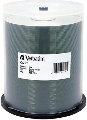CDR 700MB 52X DataLifePlus Shiny Silver Silk Screen Printable 100pk Spindle