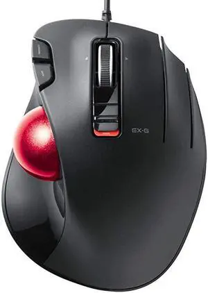 Wired ThumbOperated Trackball Mouse 5Button Function with Smooth Tracking Precision Optical Gaming Sensor MXT2URBKG