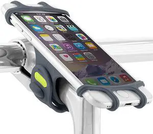Bike Tie Pro Universal Bike Phone Mount Bicycle Stem Handlebar Cell Phone Holder for 4 to 6 Inch Smartphone iPhone 8 7 6s Plus 5 SE Samsung Galaxy S8 S7 Note 6 Dark Blue