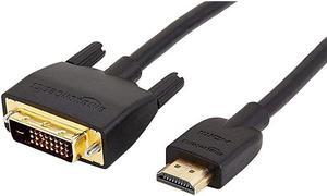 HDMI to DVI Adapter Cable Black 6 Feet 1Pack