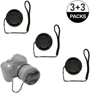 50mm f18 Lens Cap Keeper for Sony 50mm f18 55mm f18 ZA E55210mm Lens 3 +3 Pack