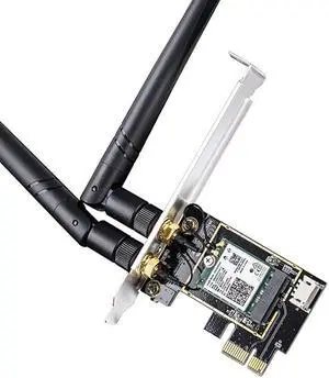 WE3000 AX 3000Mbps Wireless WiFi 6 PCIe Card for PC Bluetooth 50 AX200 Module Inside 2402Mbps+574Mbps WiFi 6 Speed Bluetooth 504240 80211axacabgn Windows 10 64bit Only