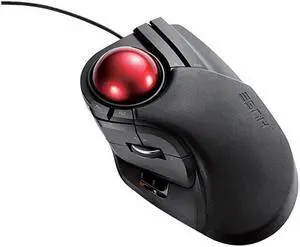 Wired Fingeroperated Large size Trackball Mouse 8Button Function with Smooth Tracking Precision Optical Gaming Sensor MHT1URBK