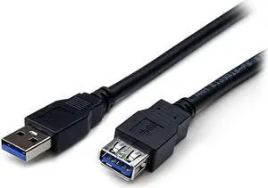 com 6 ft Black SuperSpeed USB 30 Extension Cable A to A MF 2m USB 3 Male to Female Ext CableCord 6ft 5Gbps USB3SEXT6BK