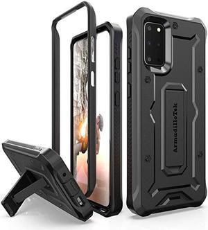Vanguard Designed for Samsung Galaxy S20 Plus Case (2020 Release) Military Grade Full-Body Rugged with Built-in Kickstand - Black