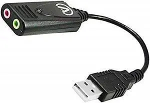 Electronics C110214501 Model USBSA1 High Fidelity External Digital Sound Card with Noise Reduction Technology