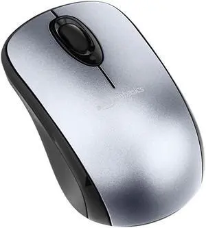 Wireless Computer Mouse with USB Nano Receiver Silver