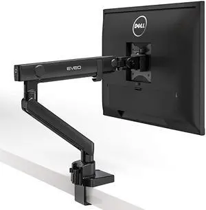 Single Monitor Arm Desk Mount - Adjustable Desk Monitor Mount - Full Swivel Dual Monitor Mount for 17” to 27” Computer Monitor VESA Compatible Screens (2 to 7Kg) (4.4-15.4lbs)