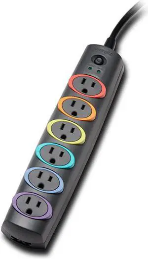 SmartSockets 6Outlet 6Foot Cord amp 670 Joules Basic Surge Protector K62146NA