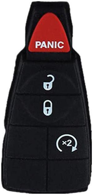 Keyless Entry Key Fob Skin Fit for Chrysler Town AND Country Dodge Durango Grand Caravan Journey Ram 1500 2500 3500 Jeep Grand Cherokee GQ4-53T M3N5WY783X IYZ-C01C