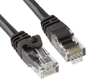 High Speed Cat 6 Cable 10 Gbps Network Cable Cat6 Ethernet LAN Gold Plated RJ45 Connectors 100 Feet Black