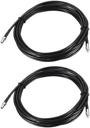 TS9 Male to TS9 Female RF Coaxial Extension Cable RG174 Jumper Cable 10 ft 2pcs