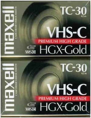 203020 HGX-Gold TC-30 Camcorder Video Cassette, 2 Pack