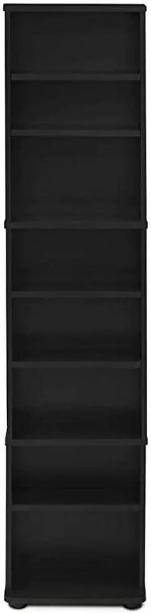 JAYA Space Saving Multimedia Storage Tower Espresso