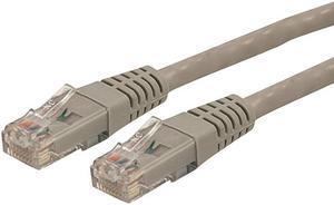 com 25ft CAT6 Ethernet Cable - Gray CAT 6 Gigabit Ethernet Wire -650MHz 100W PoE RJ45 UTP Molded Network/Patch Cord w/Strain Relief/Fluke Tested/Wiring is UL Certified/TIA (C6PATCH25GR)