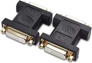 2Pack DVI to DVI Coupler DVI Female to Female Adapter