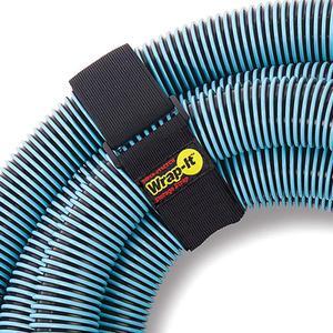 Super-Stretch  Straps, 24" (4 Pack) - Elastic Hook and Loop Cinch Straps - Garden Hose Strap, Pool Hose Organizer, Cables Straps, Extension Cord Wrap, Garage and RV Storage Accessories