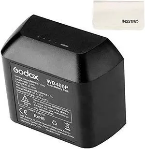 WB400P Battery Replacement 2600mAh Lion Battery Pack for  AD400Pro Strobe Flash