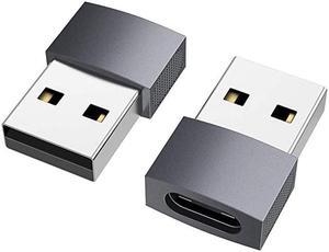 USB C to USB Adapter 2 Pack USBC Female to USB Male USB Type C Female to USB OTG Adapter for MacBook Pro 20152013 MacBook Air 20172015 Laptops Wall Chargers Power Banks