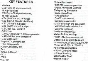 56K External Dial Up Fax Data Modem Windows 108 7 XPVista