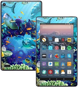 Skin Compatible with  Kindle Fire 7 2017 Ocean Friends | Protective Durable and Unique Vinyl Decal wrap Cover | Easy to Apply Remove and Change Styles | Made in The USA
