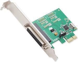 1 Port DB25 Parallel PCIe x1 Controller Card WCH382l chipset IEEE1284