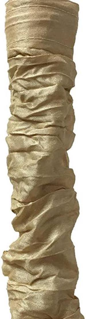 Designs CC11AGL Antique Gold Cord Chain Cover 4 feet SilkType Fabric Touch Fastener Use for Chandelier Lighting Wires