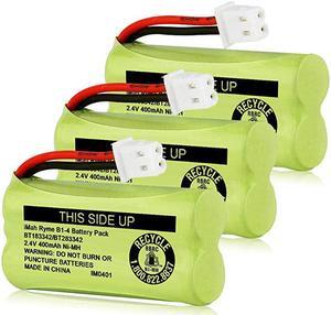 BT183342BT283342 24V 400mAh NiMH Battery Pack Also Compatible with ATT VTech Cordless Phone Batteries BT166342BT266342 BT162342BT262342 2SNAAA40HSX2 Pack of 3