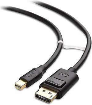 Mini DisplayPort to DisplayPort Mini DP to DP in Black 10 Feet Thunderbolt and Thunderbolt 2 Port Compatible