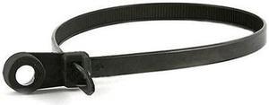 4 Nylon Mounting Cable Ties Plastic Mount Head Screw Zip Ties 18 lbs 500 Pack Black