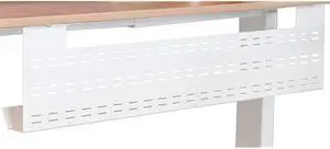 Desk Cable Management Tray 39quot Length White Horizontal Computer Cord Raceway and Modesty Panel for 48quot W Desks