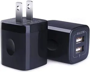 USB Wall Charger  21A Dual Port Portable Universal USB Wall Charger Adapter Compatible with iPhone X876S6S Plus iPad ProAir 2mini2 Galaxy S7S6EdgePlus Note 54 LG HTC and More