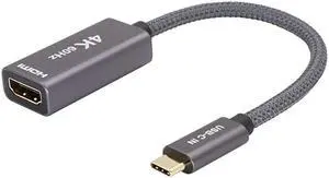 USBC Male to USB31 Gen2 Female Adapter Cable TypeC OTG Cable Speed Up to 10Gbps Black