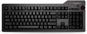 4 Professional Mechanical Keyboard for Mac High Performance Soft Tactile Feedback Enhanced 104 Key Layout Cherry MX Brown Switches Oversized Volume Knob Two Port USB 30 Full NKRO