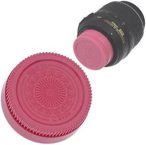 Designer Pink Rear Lens Cap Compatible with Nikon FMount Lenses NonAI AI AIS AF AFD AFS G DX FX