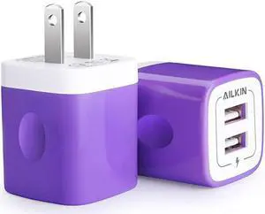 USB Wall Charger 2Pack 5V21AMP  2Port USB Wall Charger Home Travel Plug Power Adapter Charging Replacement for iPhone X876s Plus Samsung Galaxy S7 S6 HTC LG Table Motorola More