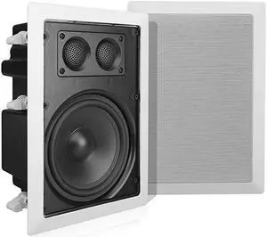 InWall InCeiling Dual 65 Enclosed Speaker Systems 2Way Flush Mount Stereo Speakers Pair