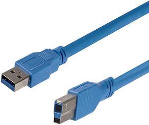 com 3 ft 91cm SuperSpeed USB 30 Cable A to B USB 3 A m to USB 3 B m USB3SAB3 Blue