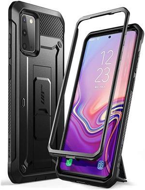 UB Pro Series Designed for Samsung Galaxy S20 / S20 5G Case (2020 Release), Full-Body Dual Layer Rugged Holster & Kickstand Case Without Built-in Screen Protector(Black)